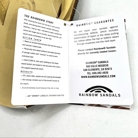 NWT RARE Rainbow Premium Leather Flip Flops - Picture 8 of 11